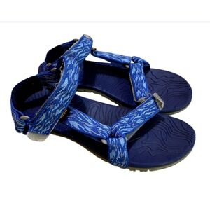 Teva Sandals Women Sz 5 Blue Hiking Camping Outdoor Beach